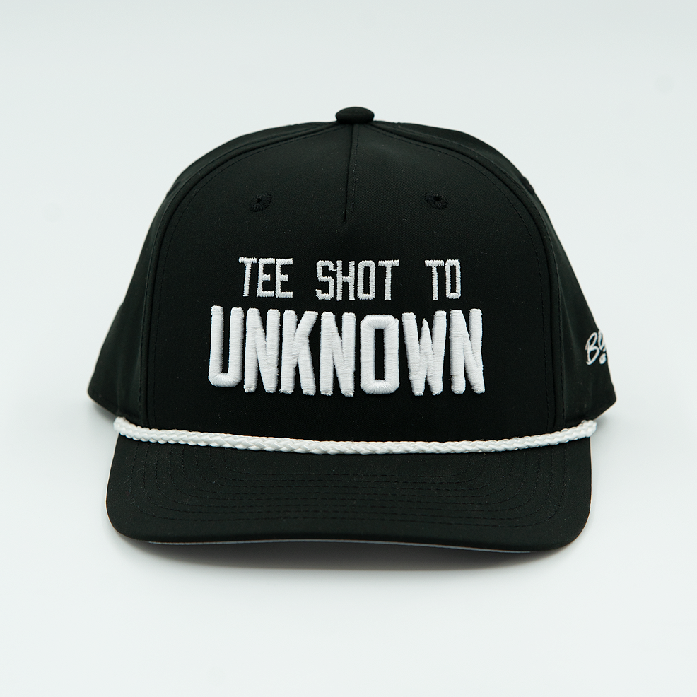 Tee Shot to Unknown Black Rope Golf Hat