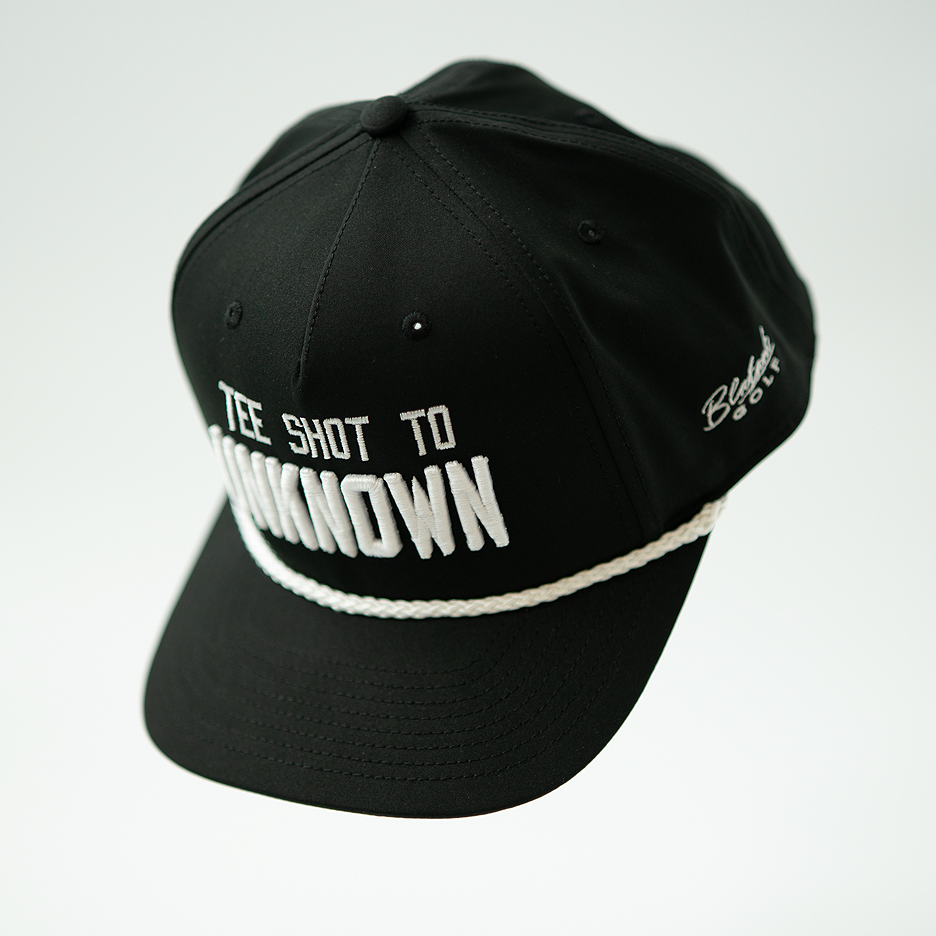 Tee Shot to Unknown Black Rope Golf Hat