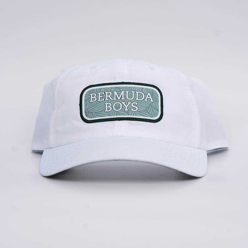Bermuda Boys White Performance Golf Hat