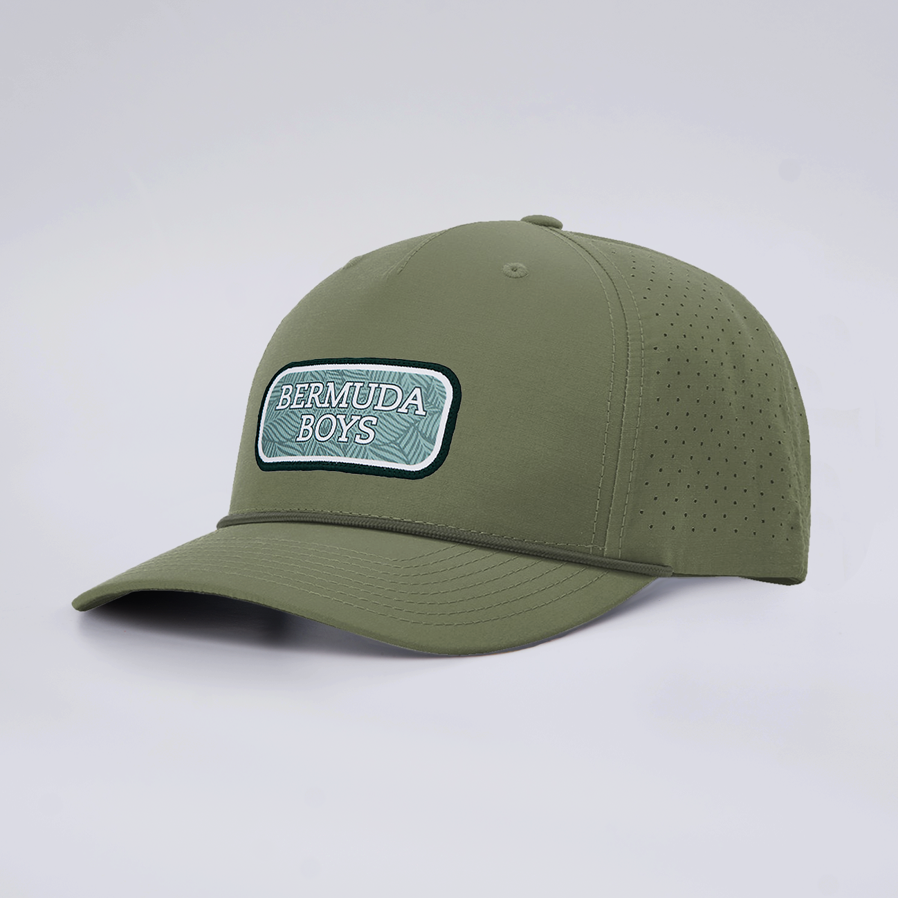 Bermuda Boys Green Performance Rope Golf Hat