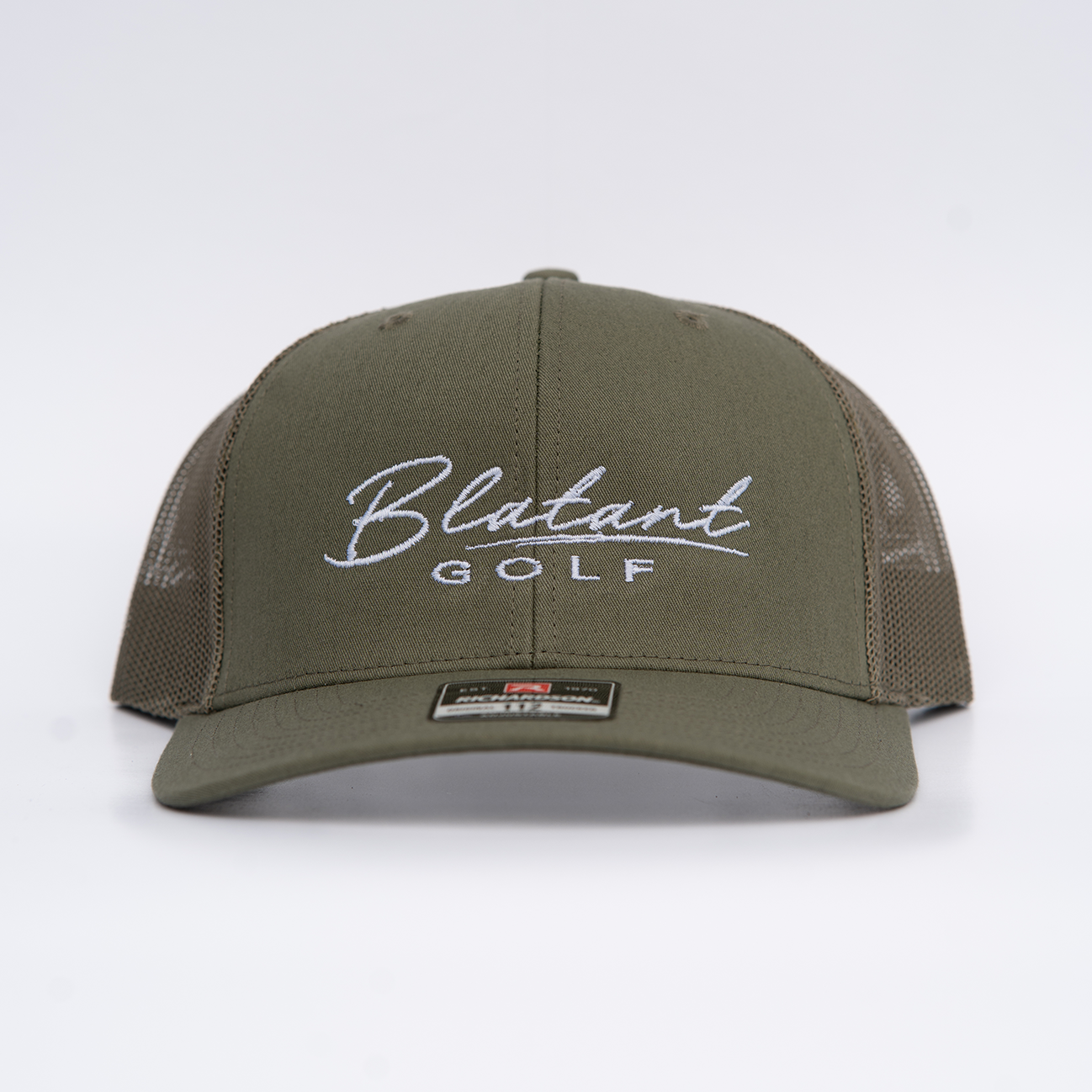 Blatant Golf Logo Green Trucker Golf Hat