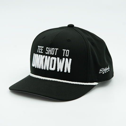 Tee Shot to Unknown Black Rope Golf Hat